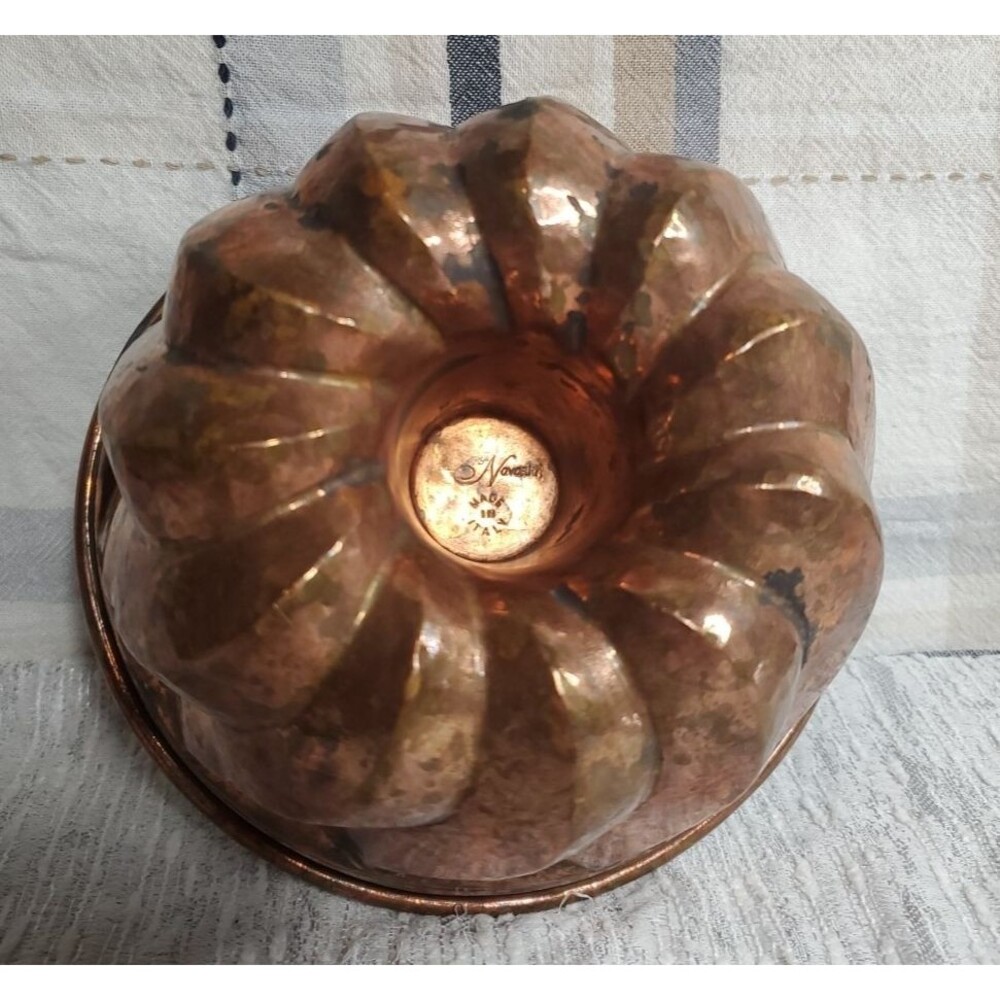 Navarini Copper Mold‎ 6.5” Tin Lined Vintage Italy Kitchen Bakeware Decorative
